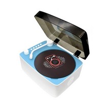 CD DVD 플레이어 플레이어 내장 스피커 휴대용 배터리 전원 스테레오 블루투스 리모컨과 호환 가능, 02 Blue