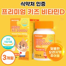 맛있는 비타민디 어린이 비타민씨 유아 키즈 비타민D3 써니디 아연 3중 복합 기능성 프리미엄 원료 아이 초등학생 학생 청소년 비타디 비타씨 비타민C 권장량 500% 여성 남자