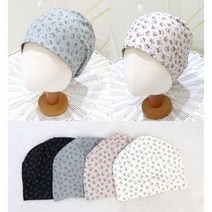 원더풀데이즈 라벤더수면모자 4color 순면 항암모자 두건 얇은 봄여름 사계절 암환자모자 여자