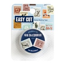 [(주)오피스넥스]MST35 컷팅 마스킹테이프 빈티지우표_Nex (7927, 단품, 색상:단일색상|사이즈:기본
