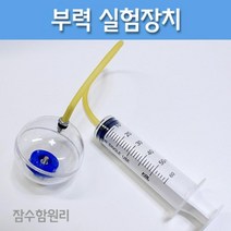 주사기 공기이동 투명 잠수공 부력 실험장치 수업 유체 실험도구 초등과학 실험실 물 원리 중력 학습