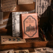 빈티지 레트로 엽서 배경지 페이퍼 2종, 2.꽃음표 (ME-1568)