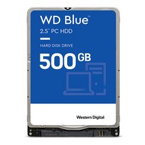 WD 노트북용 2.5인치 HDD 내장하드 SATA3 5400RPM SMR 7mm 128MB, 500GB, 모바일블루