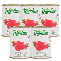 ( 행사상품 ) [골든벨통상] 멘푸소 유기농 필드 토마토 (홀 토마토) 400g x 5