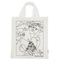 패브릭아트 컬러링 에코백(샤갈. 나와 마을), 단품