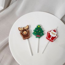 크리스마스 캔들 생일초 산타 루돌프 트리 3종세트, 기본