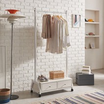 젠시아 버멀 서랍형 1단 행거, 옵션:오크