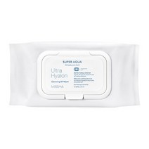 [미샤] 수퍼 아쿠아 울트라 히알론 클렌징 오일 티슈 대용량 70매/362ml, 단품