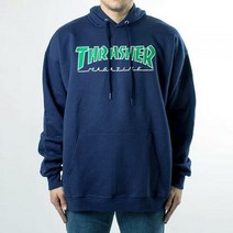 트레셔 아웃라인드 후드티 NAVY