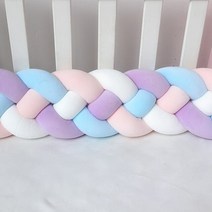 1M/2.2M/3M 아기 범퍼 유아용 침대 범퍼 신생아 매듭 꼰 범퍼 베개 쿠션 침구 세트 범퍼 룸 장식, 1M(39inch), C14