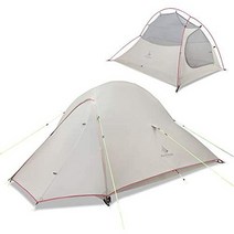 일본직발송 9. HAIKUSOUBI 텐트 2인용 아웃도어 이중층 자립식 초경량 4시즌 아웃도어 솔로 텐트 캠핑 등, One Size_20D 그레이, One Size_20D 그레이, 20D 그레이