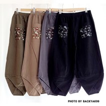 간절기 봄 가을 항아리 바지 허리 밴딩 순면 고무줄 편한 꽃 플라워 주머니 알라딘 바지 작업복 여행 홈웨어 잠옷 편한 바지 풀잎 팬츠 백약99
