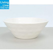 KT 업소용 멜라민 백색 면그릇, 멜라민 5호 22.8cm