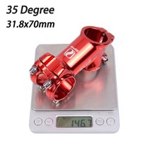 카본 스템 ZTTO-자전거 70mm 90mm 110mm 17 도 35 고강도 광택 XC AM MTB 로드 바이크용 31.8mm 핸들 바, [04] 35degree 70mm Red