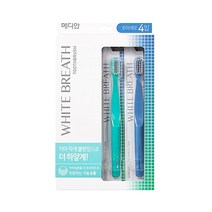 메디안 화이트 브레스 칫솔 4입, 1개, 4개