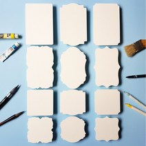 종이타일 액자 캘리그라피 젠탱글 수채 일러스트 드로잉 두꺼운종이 카드지 종이 카드 용지 만들기 메시지 축하 생일 감사, 10x15E 10장
