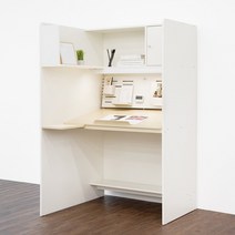 아이디어스터디 스터디스타 1000 크림화이트 독서실책상, 스터디스타 1000 크림화이트 왼쪽선반 (단품), 뉴 와이드 자연광 POWER LED 화이트, 선택하지 않음