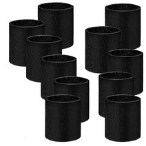 Shop Vac 습식 건식 진공 청소기용 폼 슬리브 필터 12팩 90585, 1, 12개