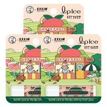 멘소래담 립아이스 그레이프프루트 립밤x3개 SPF15 과일 자외선차단 프리미엄 립케어, 3개, 자몽