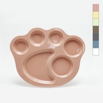 이더멜라민 어린이 곰발식판 어린이집 유치원 배식 다이어트식판, 인디핑크