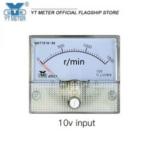 85c1 포인터 타코미터 전압계 10V 1000r 1500rpm R min DC 속도계 아날로그 표시기 5V 입력, - 300rpm 10V, - 1800rpm 10V