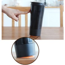 [RA㏓] 넘어지지 않는 리얼텀블러(블랙+그린)set 각400ml 보냉병 사무실 아이디어물컵 선물용 넘어지지않는 개인 보냉 온병 ▷_§Ea, 《본상품》, 기본※옵션