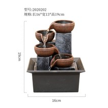 물 흐르는 거실 소형 분수 데스크 톱 오피스 인테리어 장식 실내 미니분수대 물레방아 (220V), A.202 모델 소형 (크리스탈볼포함)