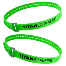 Titan 산업용 스트랩 - 화물 자전거 정원 호스 목재 작업 프로젝트를 고정하기 위한 안전 스트랩 세트 - 31.8kg(70파운드) 작업 하중 63.5cm(25인치) 길이, 25 Length / 2-Pack