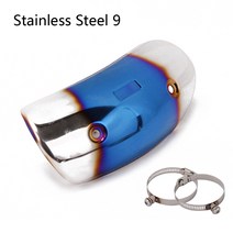 바이크 오토바이 머플러 마후라 배기 파이프 탄소 섬유 보호기 열 차단 가드 CB650F Z900 TMAX 530 XMAX 300 용 화상 방지 커버, [13] 9S.c Sticker, 1개