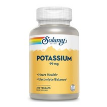 Solaray 칼륨 99mg 200캡슐, 1개, 기본