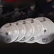 Mes 사일런트 심벌즈 드럼세트 4피스 5피스 세트, 심벌즈 14인치-2개 16인치 20인치