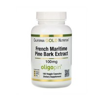 California Gold 캘리포니아 골드 프렌치 마리타임 파인 바크 추출 100mg 180정 French Maritime Pine Bark Extract