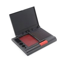 도장 사무용 인주스탬프 패드청색 겸용 세트 1개