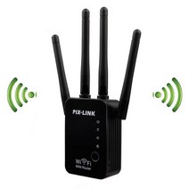 PIXLINK 와이파이 리피터 300Mbps 증폭기 AP 네트워크 범위 확장기 전력 Roteador 24 안테나, 02 4 Antennas_04 AU plug, [02] 4 Antennas