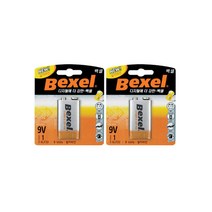 벡셀 알카라인 건전지 9V(1개입)X2개, 단품
