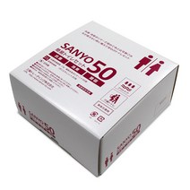 간이 화장실 SANYO50(50회분)[15년간의 장기 보존이 가능 ]일본제 항균 소취 응고제
