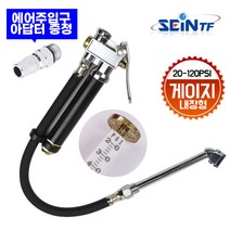 세인티에프 타이어게이지 (내장형) 공기압 공기주입기 자동차 타이어 바람, -, 1개