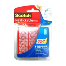 쓰리엠 Scotch R101 스카치 재접착 폼 양면 테이프 6매입