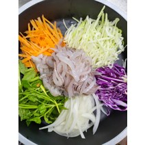 싱싱한 완도모듬 전복 물회(야채 소스포함)거제도출하, 한치물회1인분