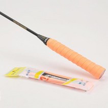 두꺼운 손잡이 테이프 미끄럼 방지 땀 흡수 랩핑 밴드 테니스 배드민턴 스쿼시 라켓 용, orange