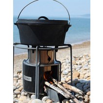 펠렛난로 캠핑용휴대용 야외 목재 스토브 스테인레스 스틸 에너지 절약 펠렛 캠핑 피크닉 겨울용 버너, 01 Black