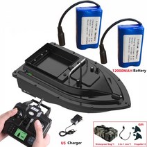 rc잠수함 둥지 방수 고속 원격 제어 미끼 로딩 고정 속도 크루즈 야간 조명 낚시, gps 미국 2b 12000mah
