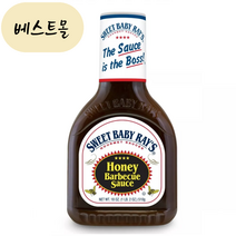 [해외] 스위트 베이비 레이스 허니 바베큐 소스 510g 베스트몰 미국직구, 1개