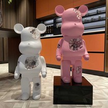 대형 베어브릭 인테리어소품 피규어 저금통 인테리어 1000, 1. 80CM 오렌지 매트 매트