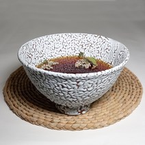 화이트 물방울 다완, 1개