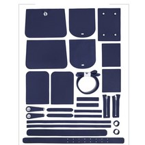 천연 소 가죽 DIY 키트 여성 데일리 백 만들기 집콕 취미, (DIY)블루S, 1개