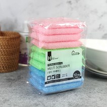 엘이케이 주방 스폰지 수세미 멀티(10매입), 1개
