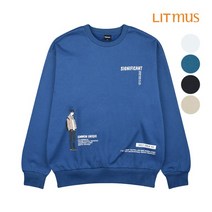 리트머스 리트머스 공용 드로잉 기모 루즈핏 맨투맨_LK9TU964