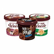 롯데 떠먹는 아이스크림(위즐) 3종 1개씩 총 3개 (위즐 칙촉 위즐바닐라피칸 위즐초코퍼지), 1세트