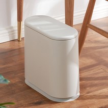 오라플 욕실 원터치 휴지통 10L, 카키베이지, 1개